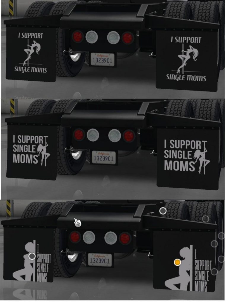 I Support Single Moms Mudflaps V1 1 For Ats Ats Mod American Truck Simulator Mod