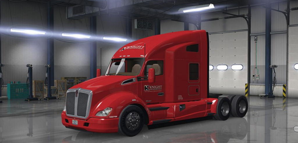 Kenworth 680 Knights Transportation Truck Skin - ATS Mod | American ...