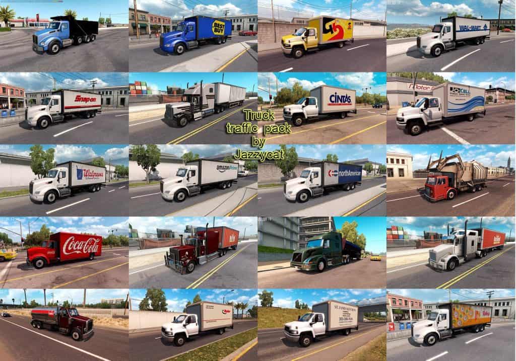Truck Traffic Pack For Ats V191 Ats Mod American Truck Simulator Mod