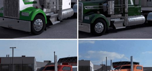 Skin Sleeping Dogs on the truck Kenworth T680 for American Truck Simulator