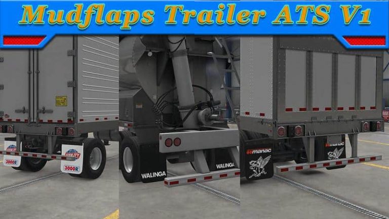 Mudflaps Trailer V1 0 0 0 Mod Ats Mod American Truck Simulator Mod